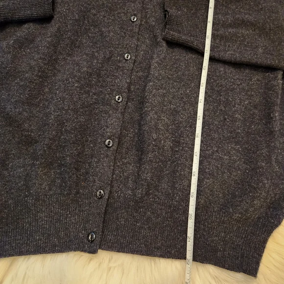 Vintage charcoal gray cardigan - Picture 4 of 7
